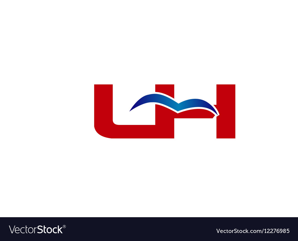 Hu logo graphic branding letter element