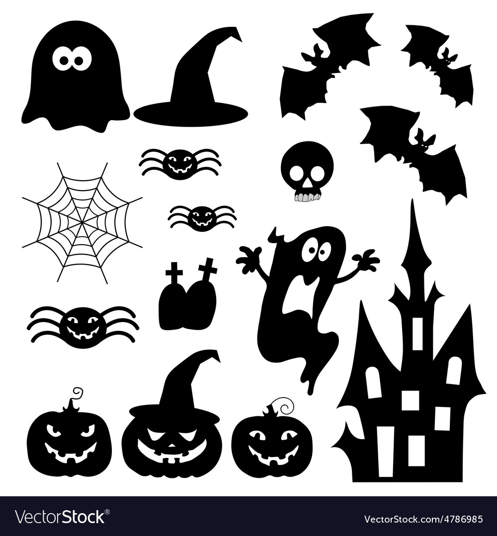 Icons for halloween Royalty Free Vector Image - VectorStock