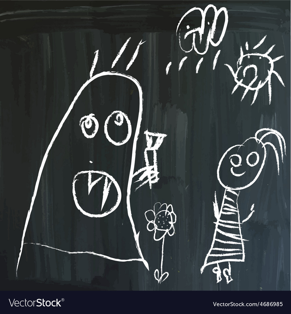 Message on a blackboard