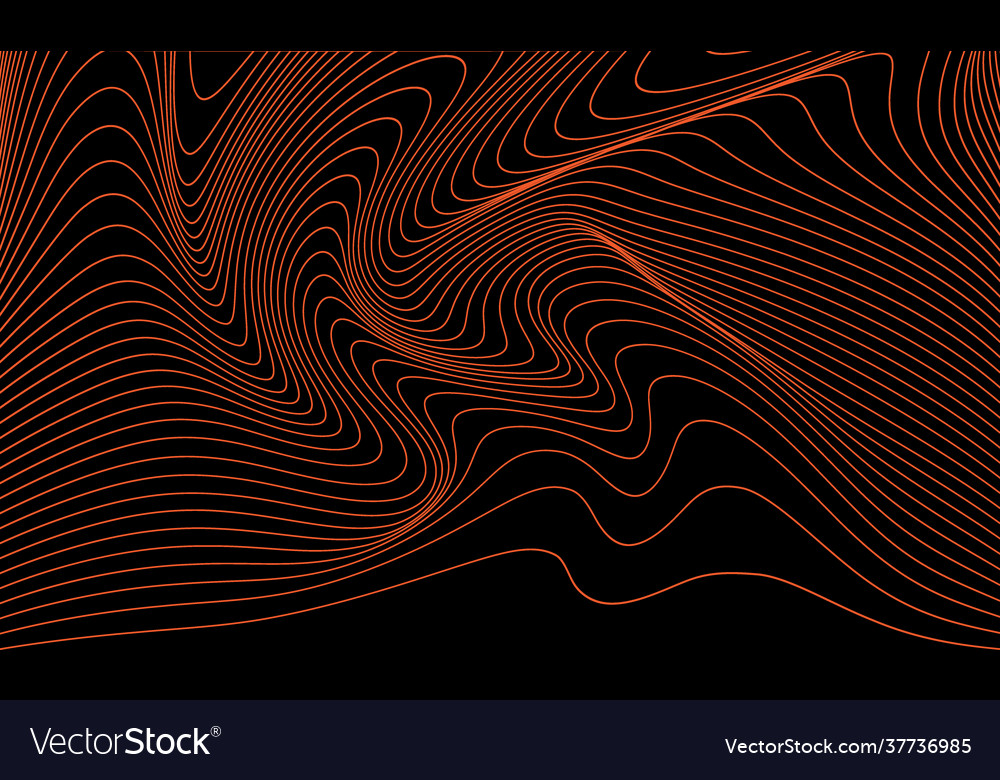 Modern wavy curve abstract presentation background