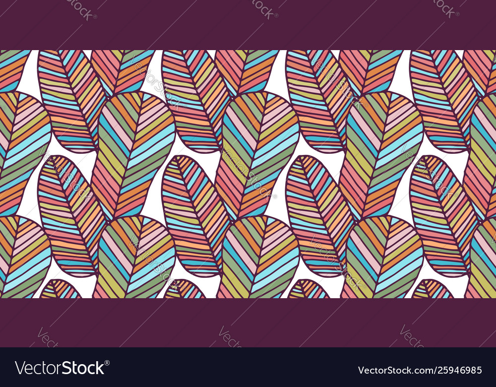 Seamless pattern made colorful feathers vector image Seamless pattern made colorful feathers