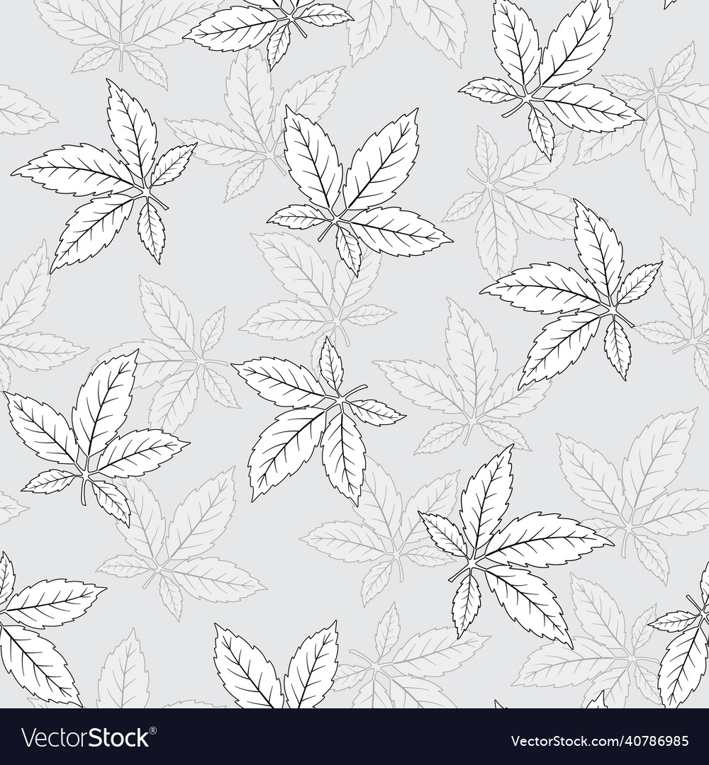 Seamless simple leaf design