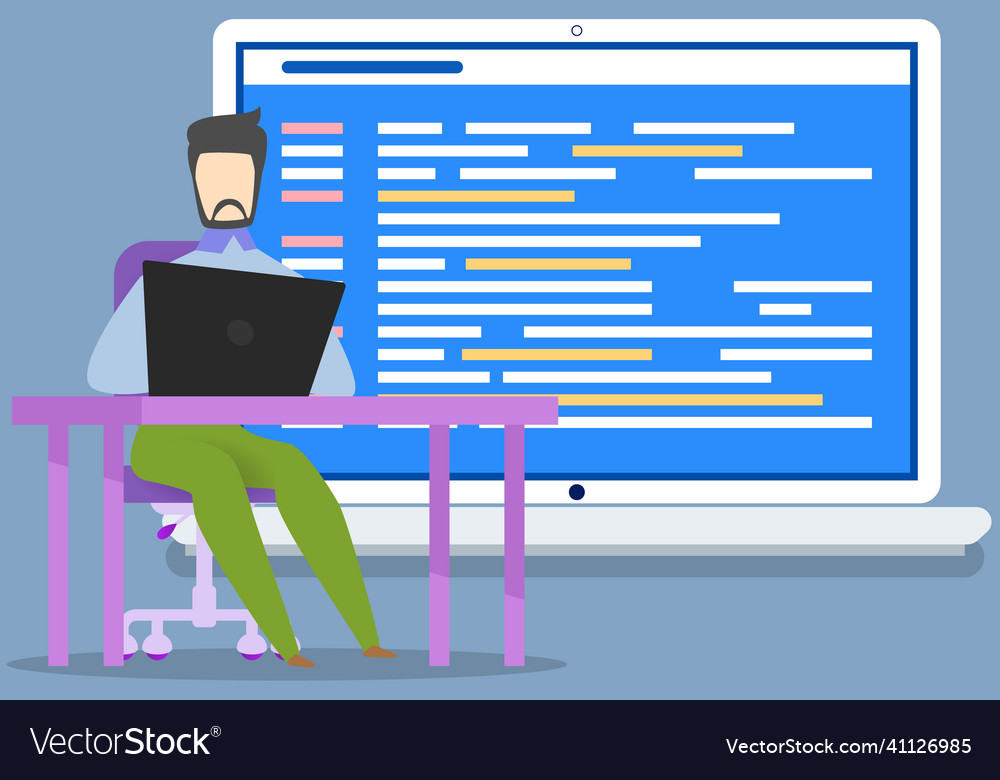 Web design programming software development vector image Web design programming software development