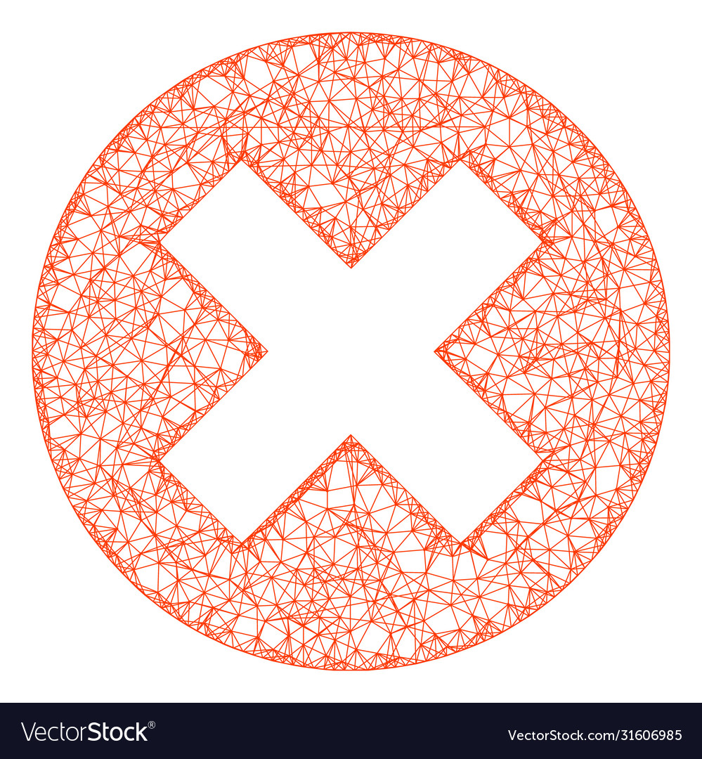 Web network delete icon vector image Web network delete icon