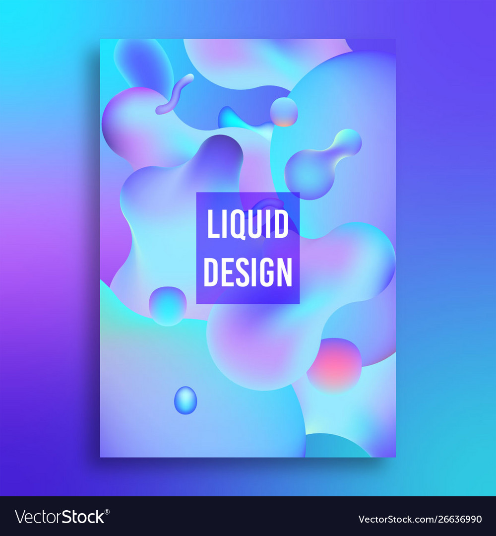 Abstract background with liquid effect