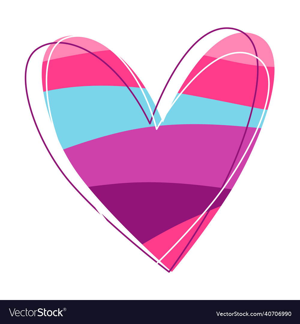Abstract heart valentine day vector image Abstract heart valentine day