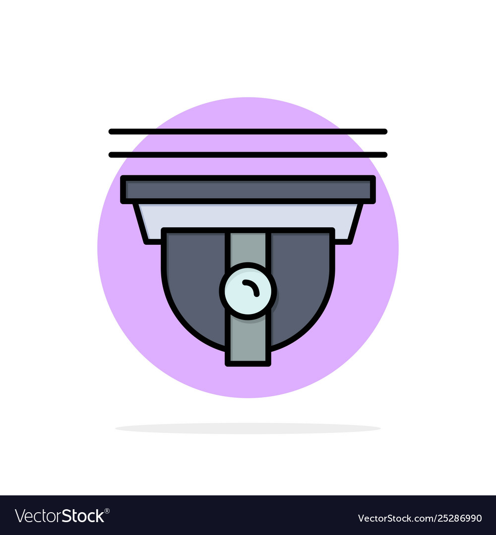 Camera security secure cam abstract circle vector image Camera security secure cam abstract circle