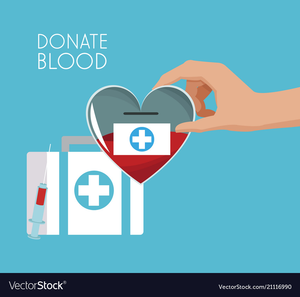 Donate Blood Campaign Royalty Free Vector Image