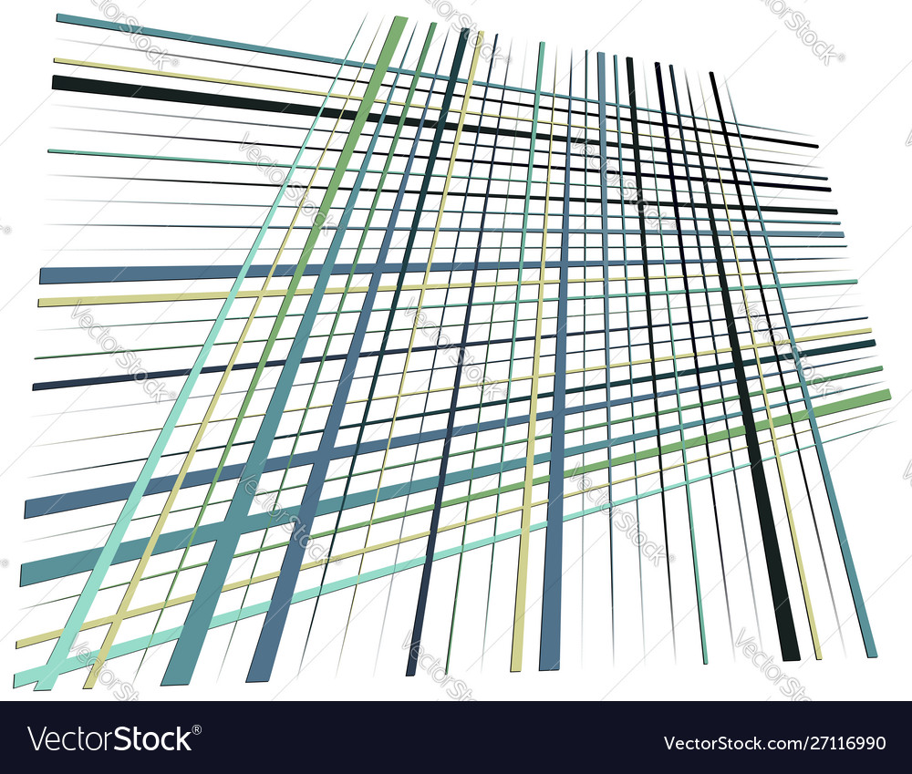 Grid mesh with dynamic lines intersecting stripes vector image Grid mesh with dynamic lines intersecting stripes