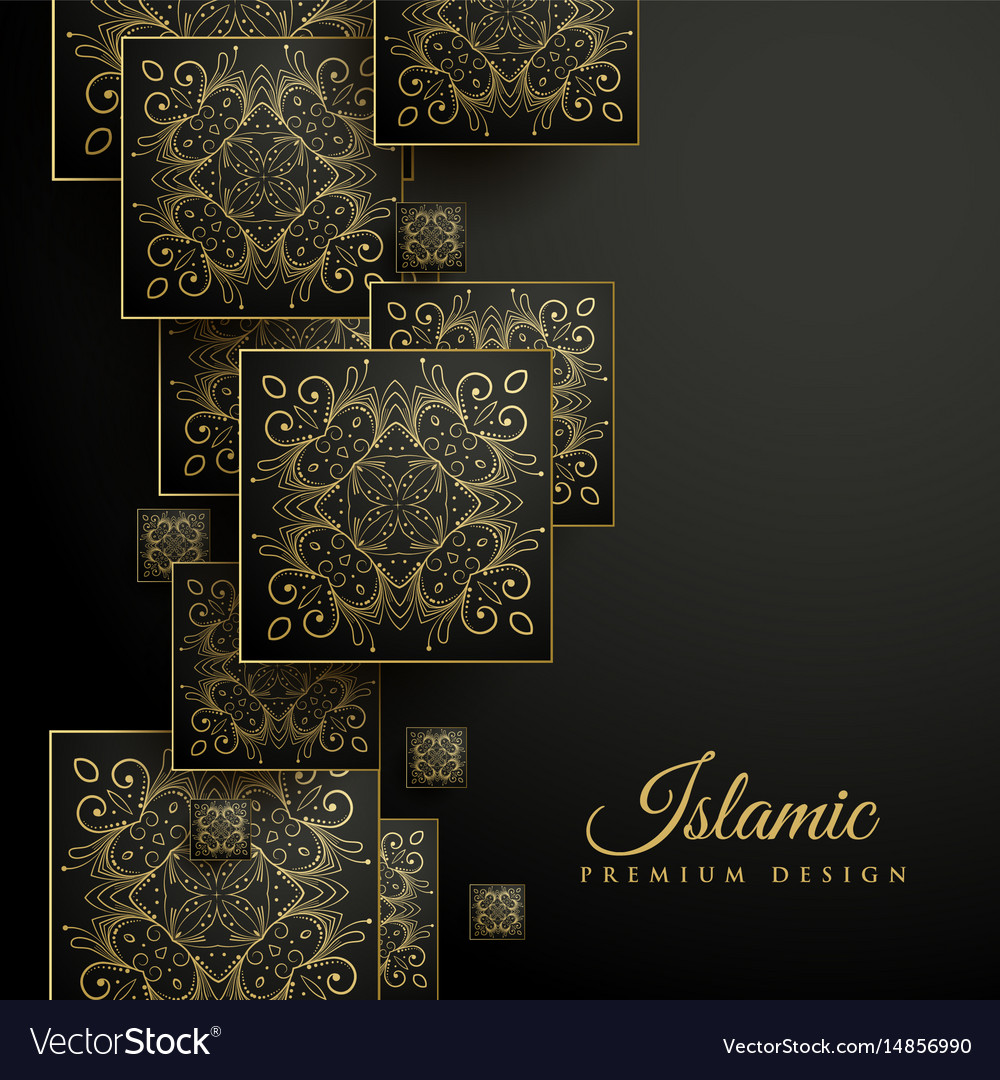 Islamic Floral Mandala Background