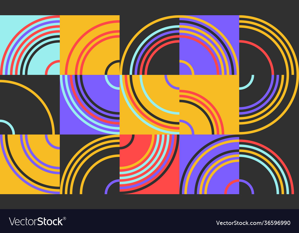 Linear abstract pattern design vector image Linear abstract pattern design