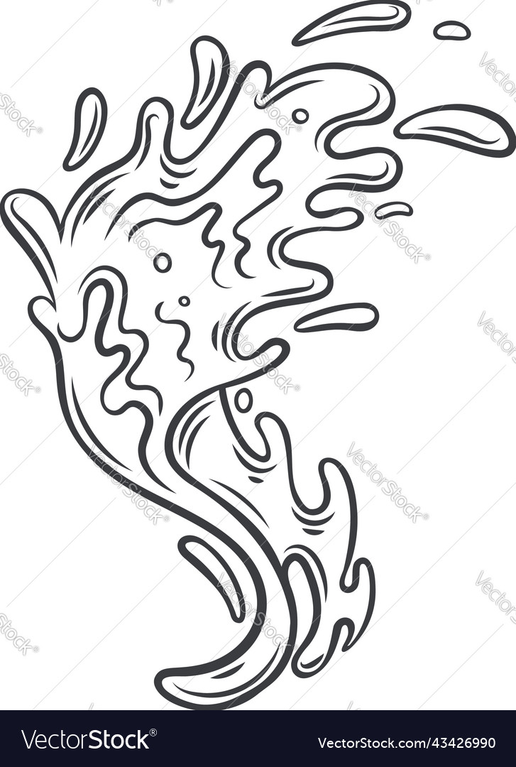 Ocean wave vector image Ocean wave
