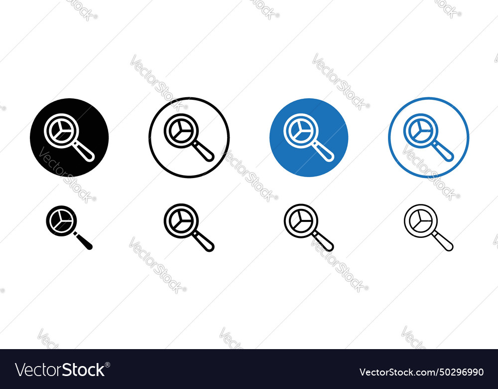 Prediction icon set analysis and predict forecast vector image Prediction icon set analysis and predict forecast