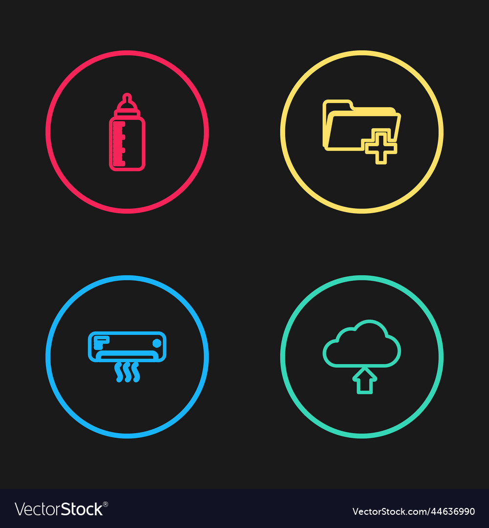 Set line air conditioner cloud upload add new