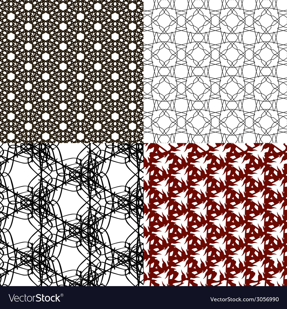 Set of pattern modern stylish texture repeating