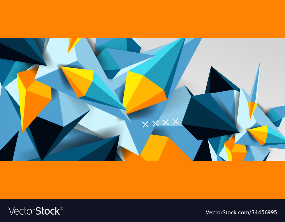 3d low poly abstract shape background