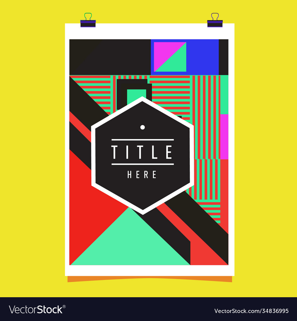 Abstract colorful geometric pattern background Vector Image Abstract colorful geometric pattern background