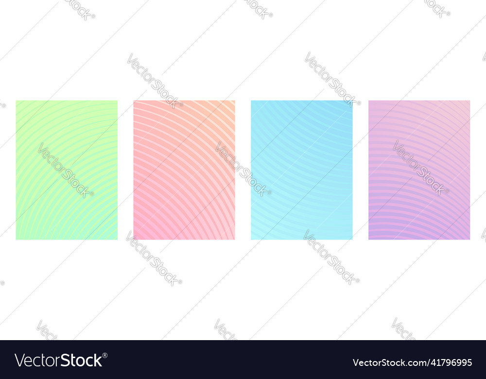 Curves background design collection vector image Curves background design collection
