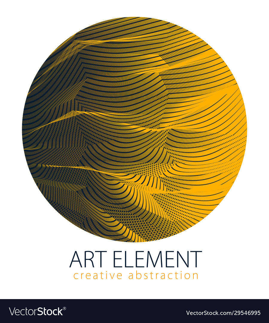 Design artistic element great lines surface Vector Image Design artistic element great lines surface