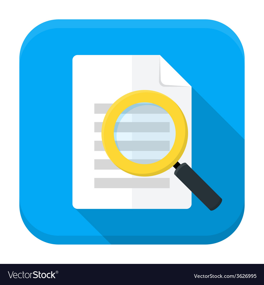 Document Search Icon with Magnifier
