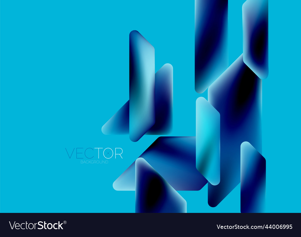 Fluid color dynamic geometric shapes abstract Vector Image Fluid color dynamic geometric shapes abstract