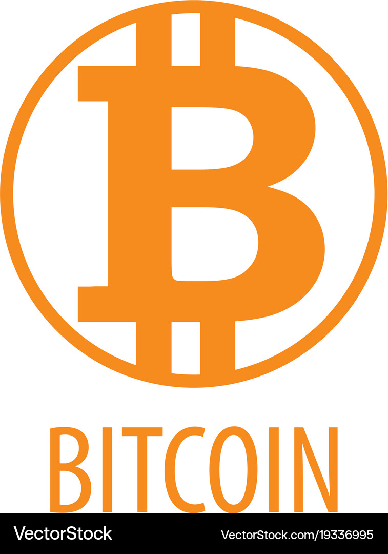 Icon bitcoin Royalty Free Vector Image - VectorStock