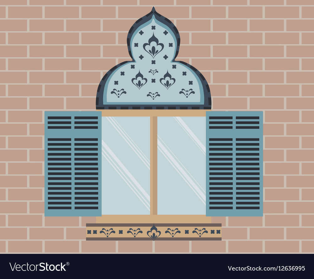 Oriental ornamented window