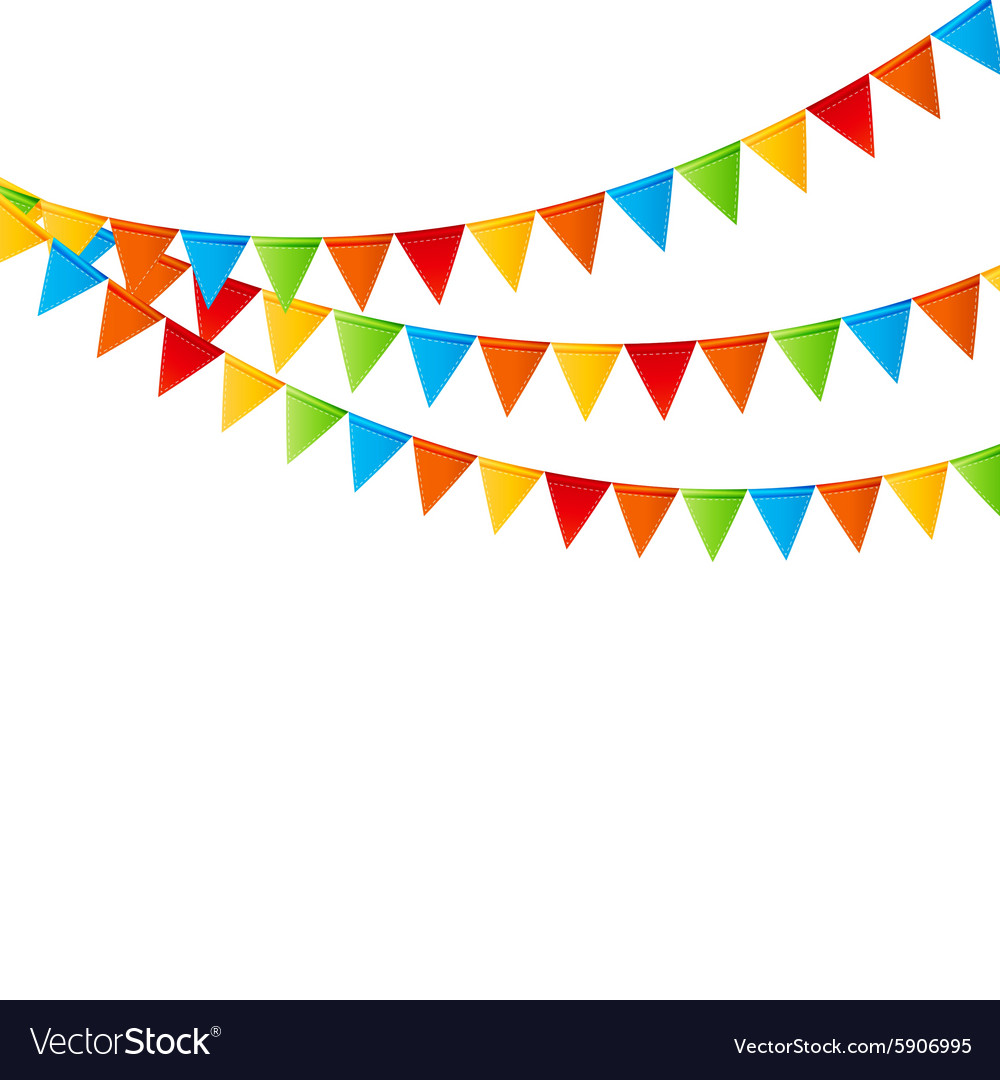Party background with flags