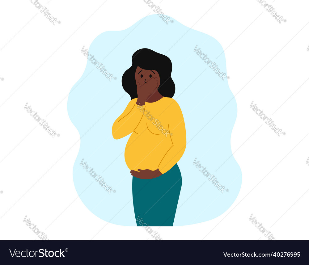 Pregnancy toxicosis pregnant woman suffering from