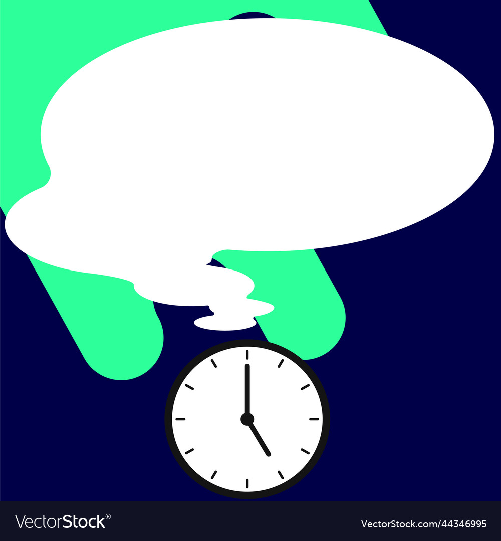 Presenter with conversation bubble showing new vector image Presenter with conversation bubble showing new