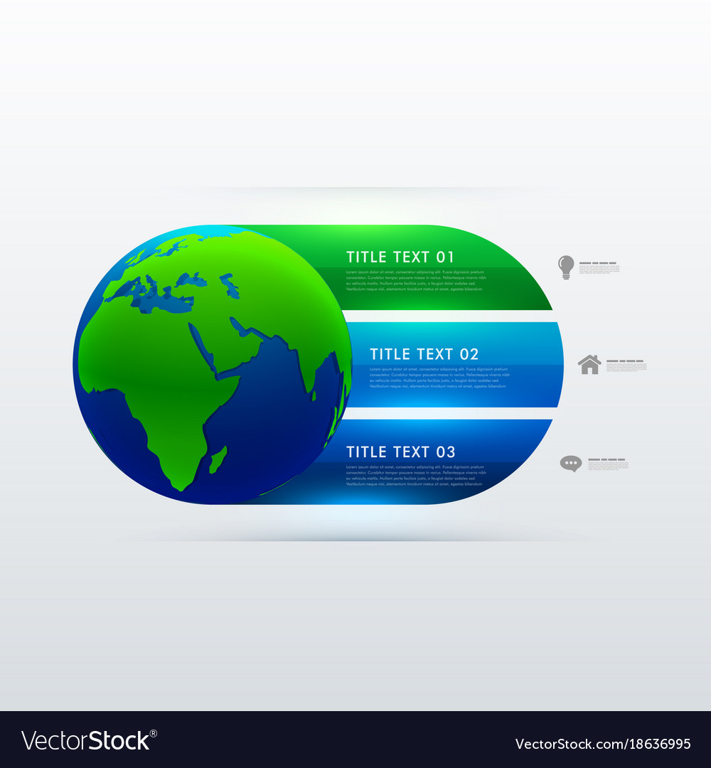 Progress Steps with Globe Icon