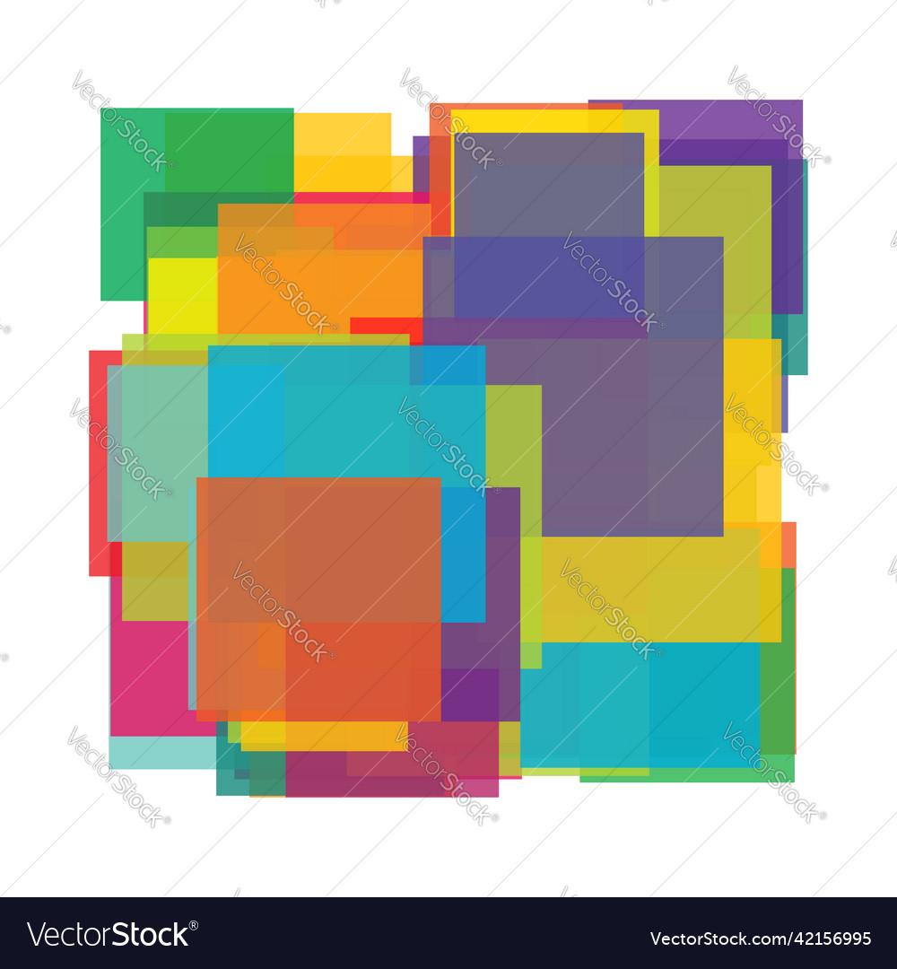 Random rectangles structure composition pattern vector image Random rectangles structure composition pattern