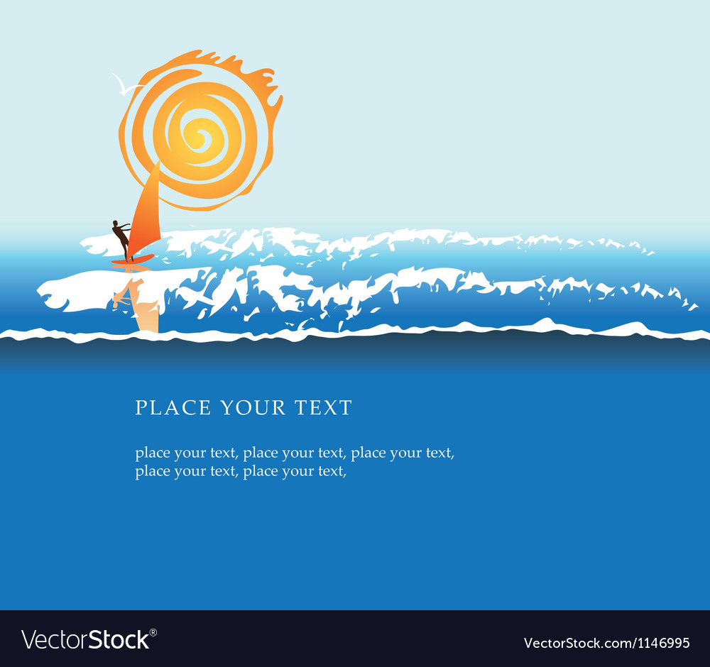 Sail sea Royalty Free Vector Image - VectorStock