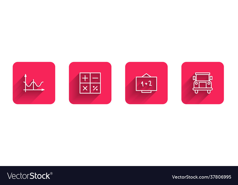 Set line graph schedule chart diagram vector image Set line graph schedule chart diagram
