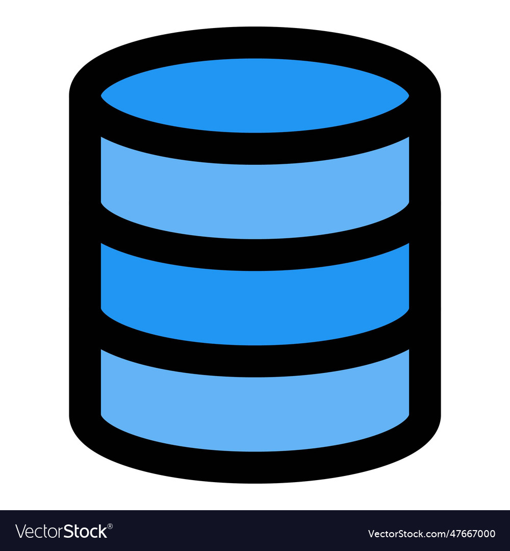Database a set of information Royalty Free Vector Image