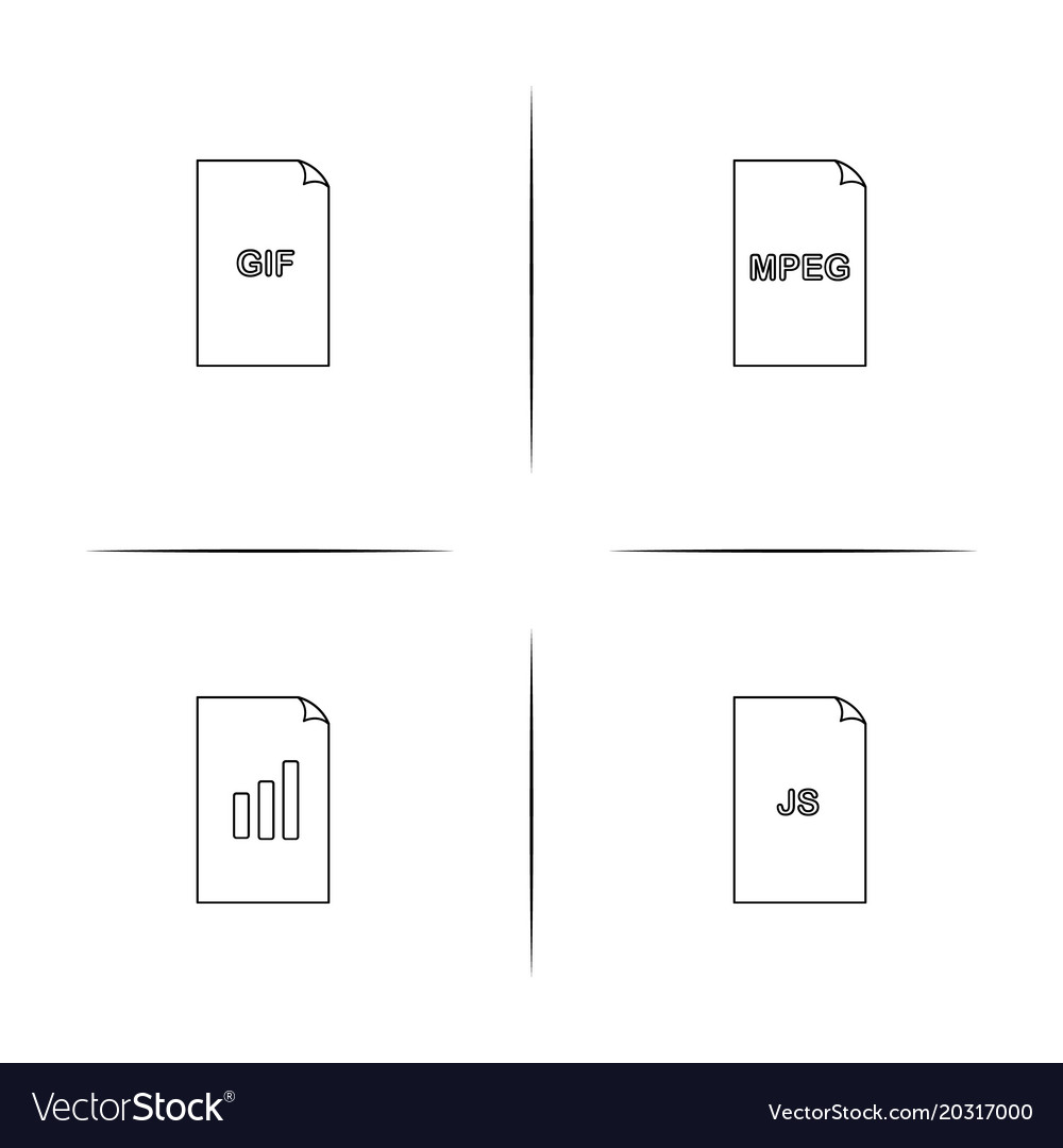 Files and folders sign simple linear icon