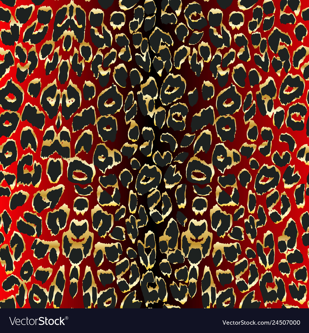 Leopard background seamless pattern vector image Leopard background seamless pattern