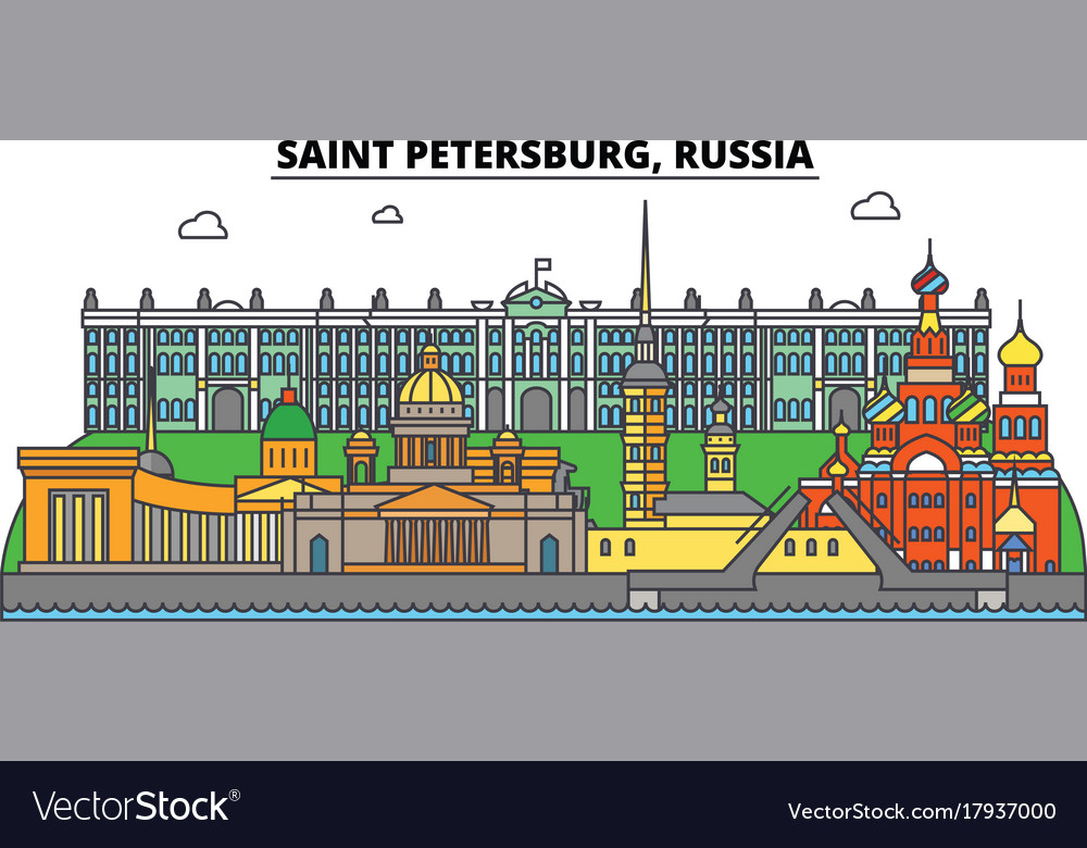 Sankt Petersburg Skyline