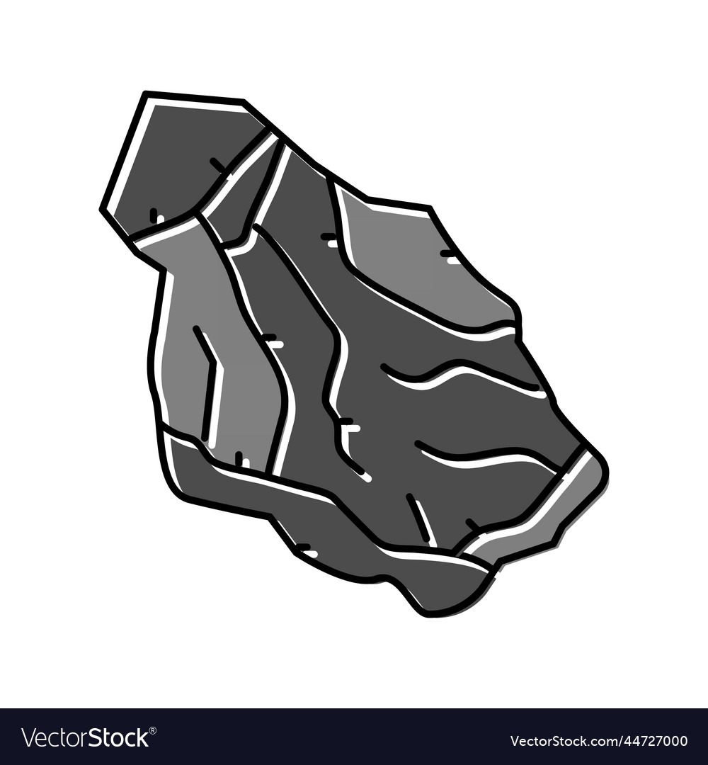 Slate stone rock color icon