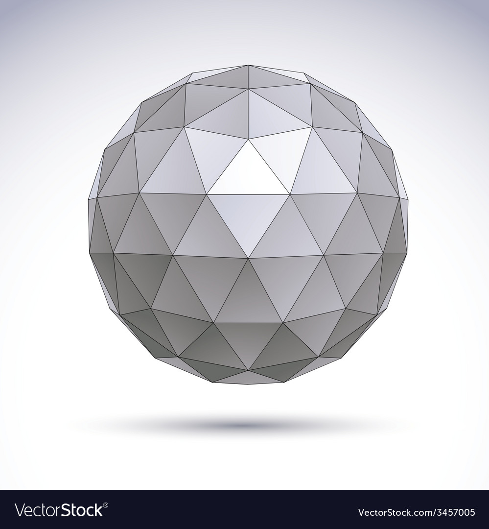 Abstract geometric 3d object clear eps 8