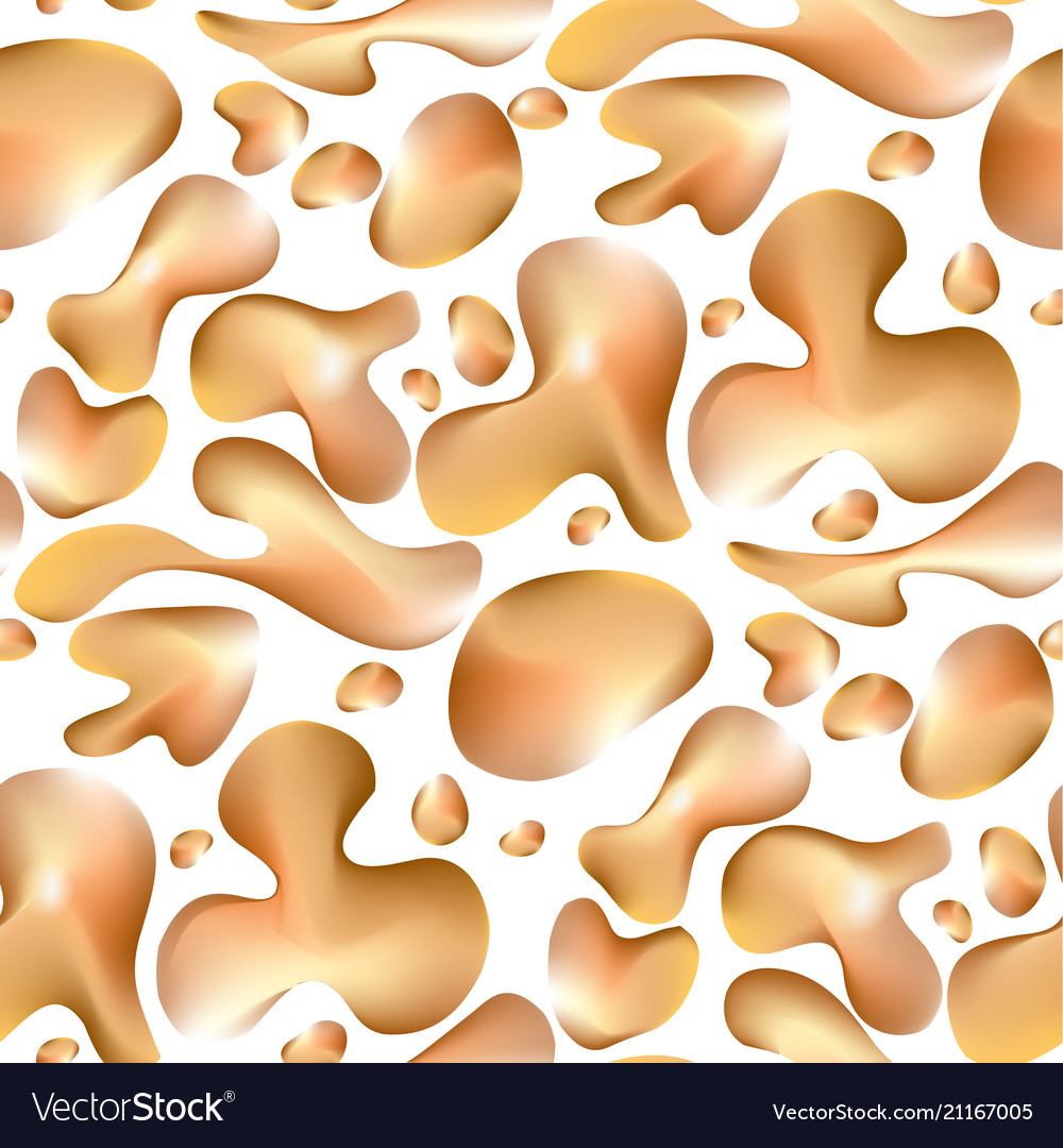 Abstract liquid gold seamless pattern vector image Abstract liquid gold seamless pattern