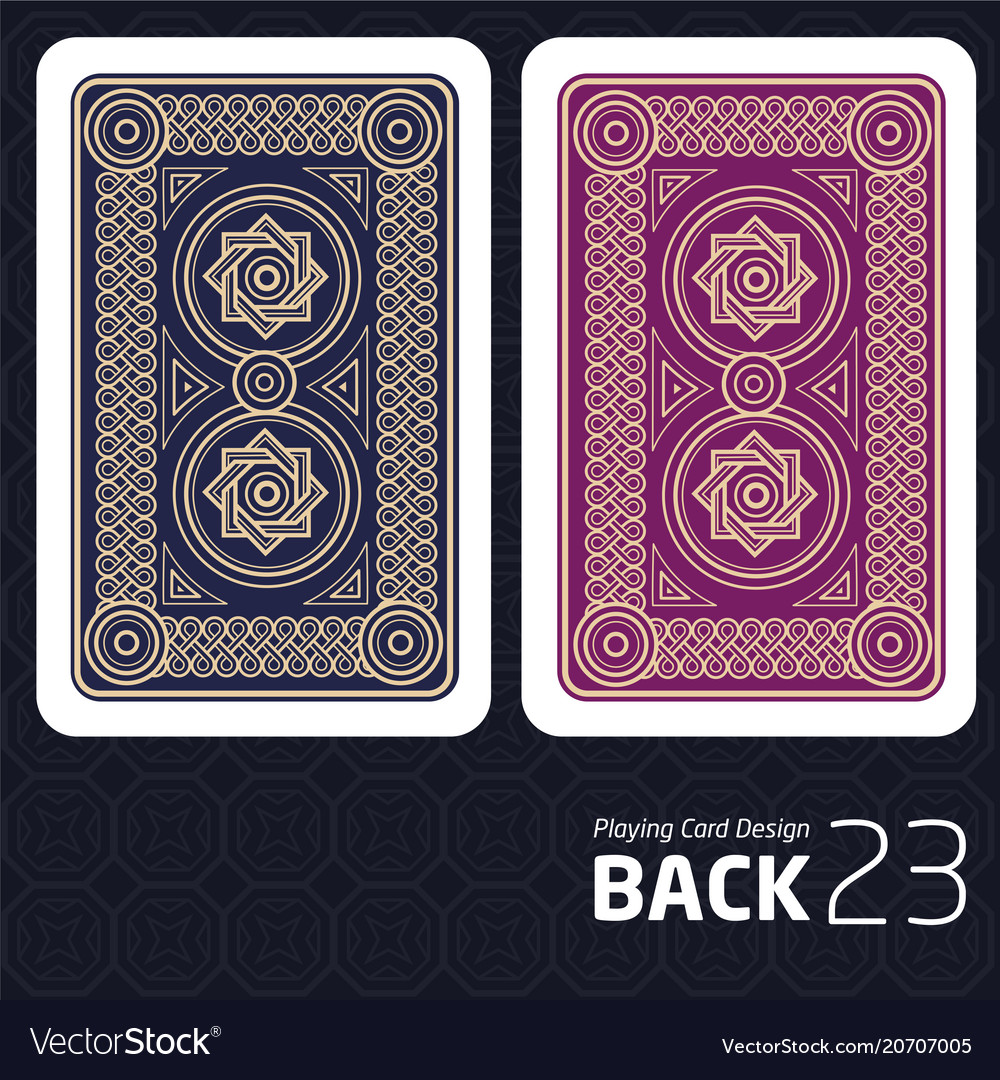 Card back abstract pattern background underside