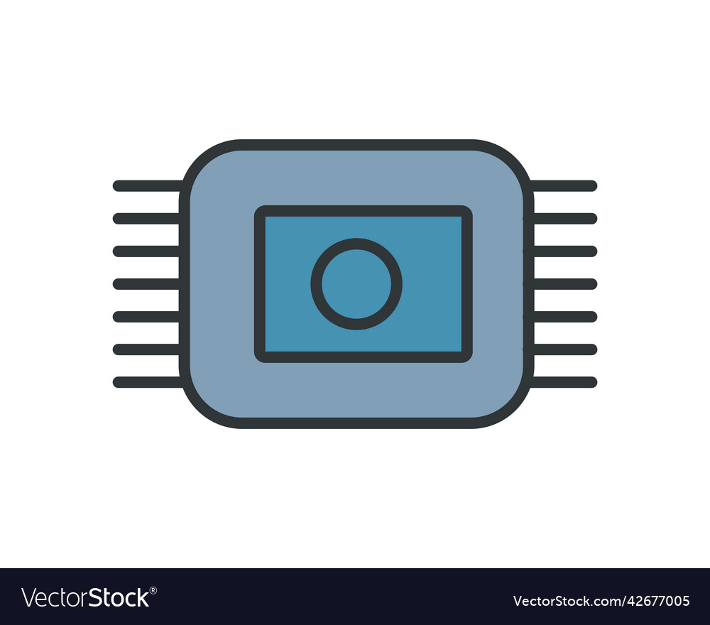 Flat computer chip design