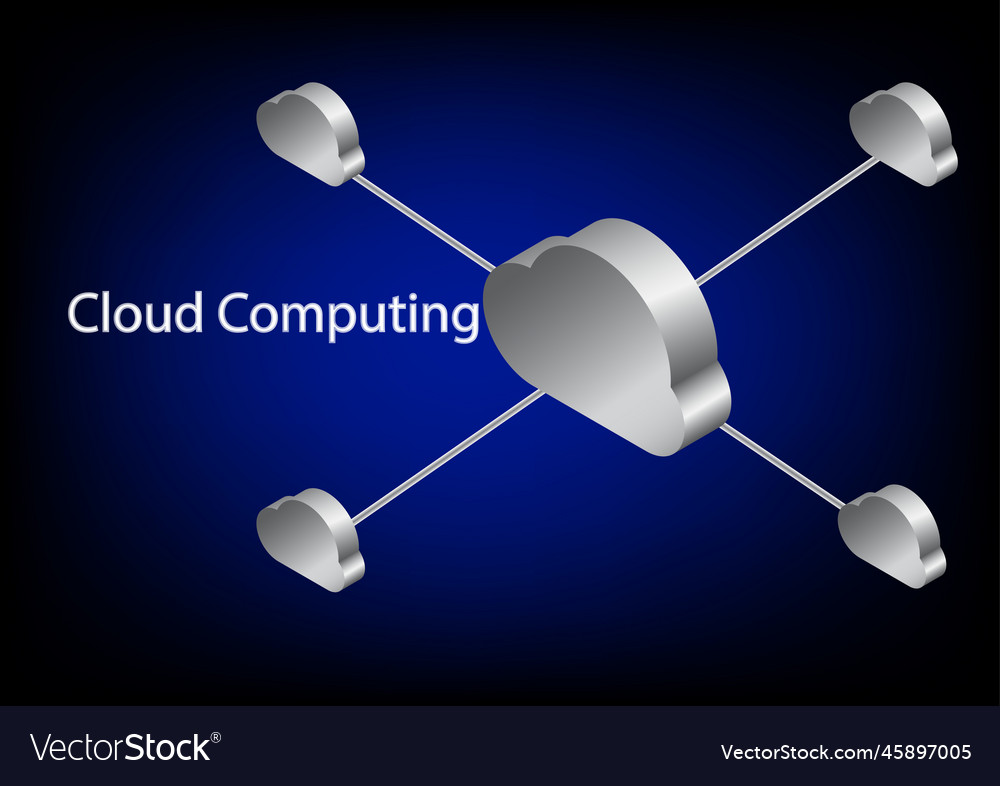 Graphics cloud computing concept symbol