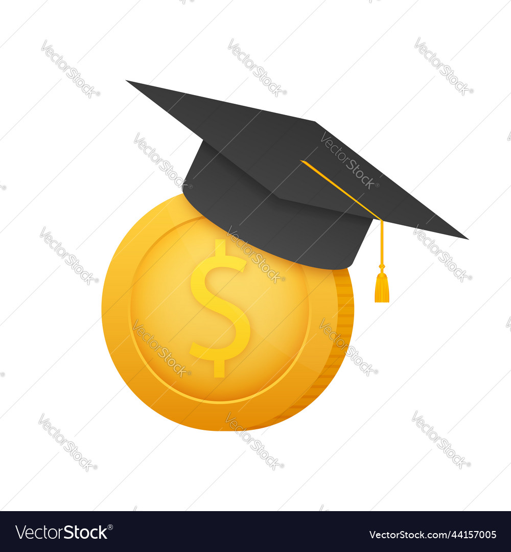 Investment in education scholarship books Vector Image