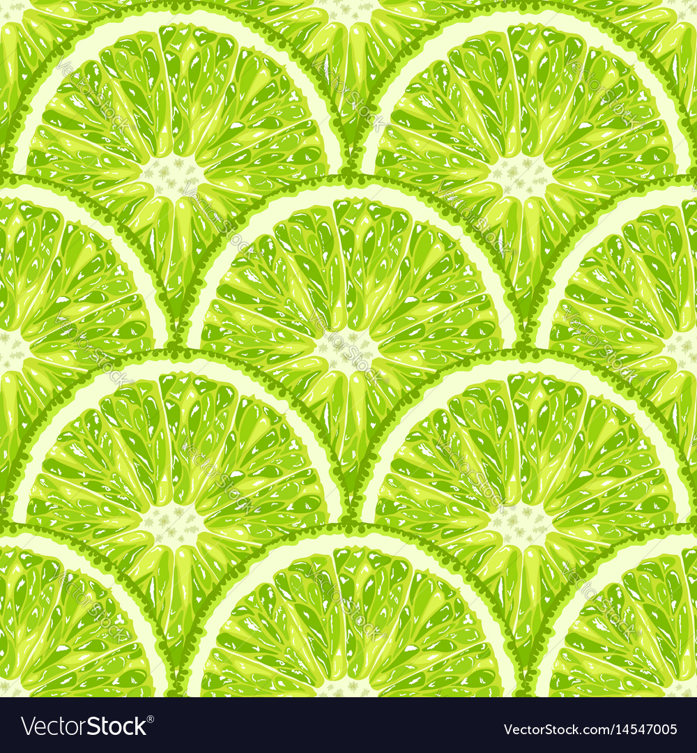 Lime Slice Seamless Pattern
