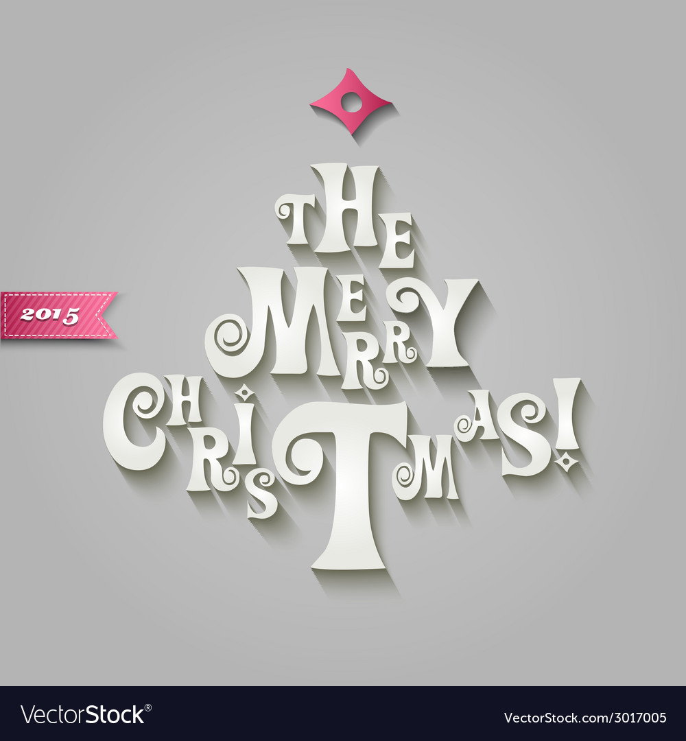 Merry Christmas card Royalty Free Vector Image