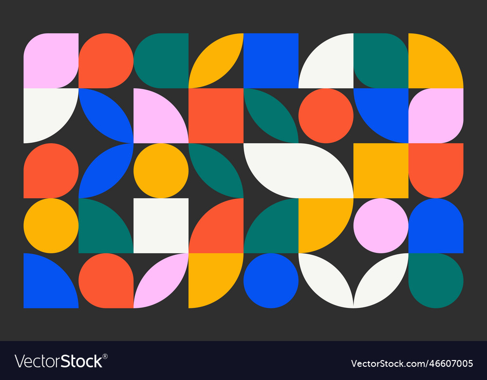 Modern Geometric Circle Pattern