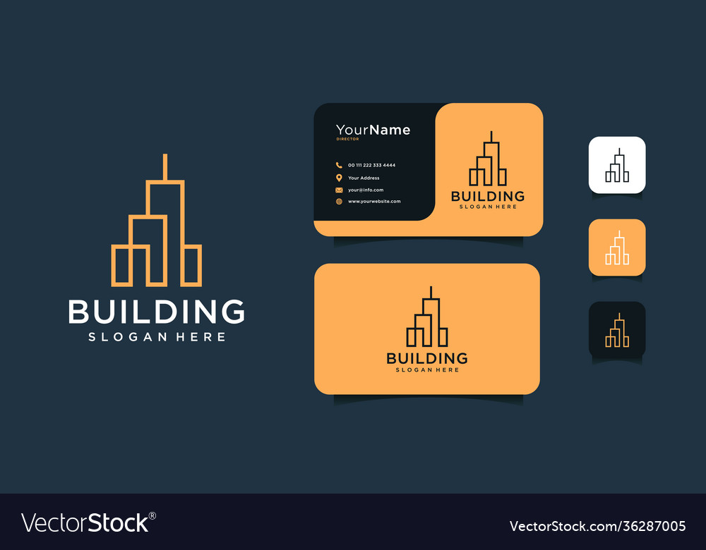 Modern real estate architecture logo design vector image Modern real estate architecture logo design