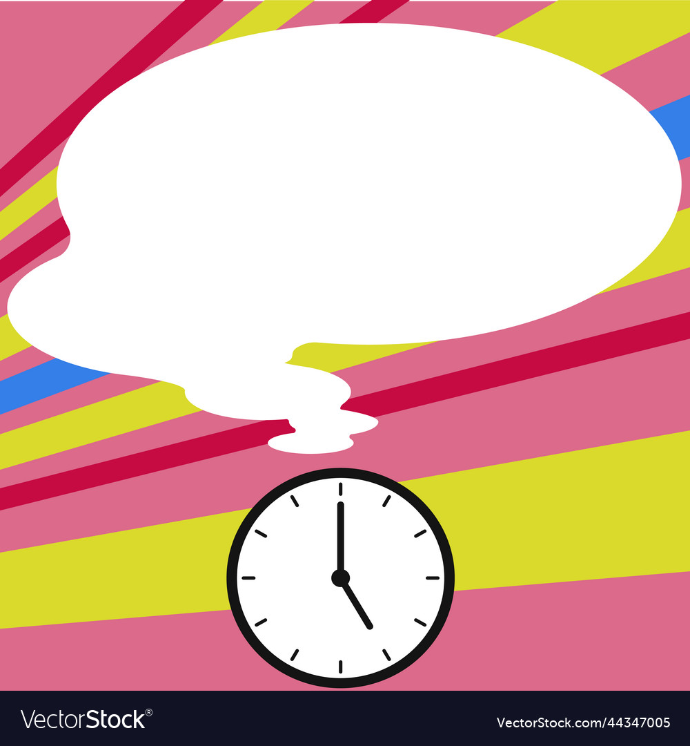Presenter with conversation bubble showing new vector image Presenter with conversation bubble showing new